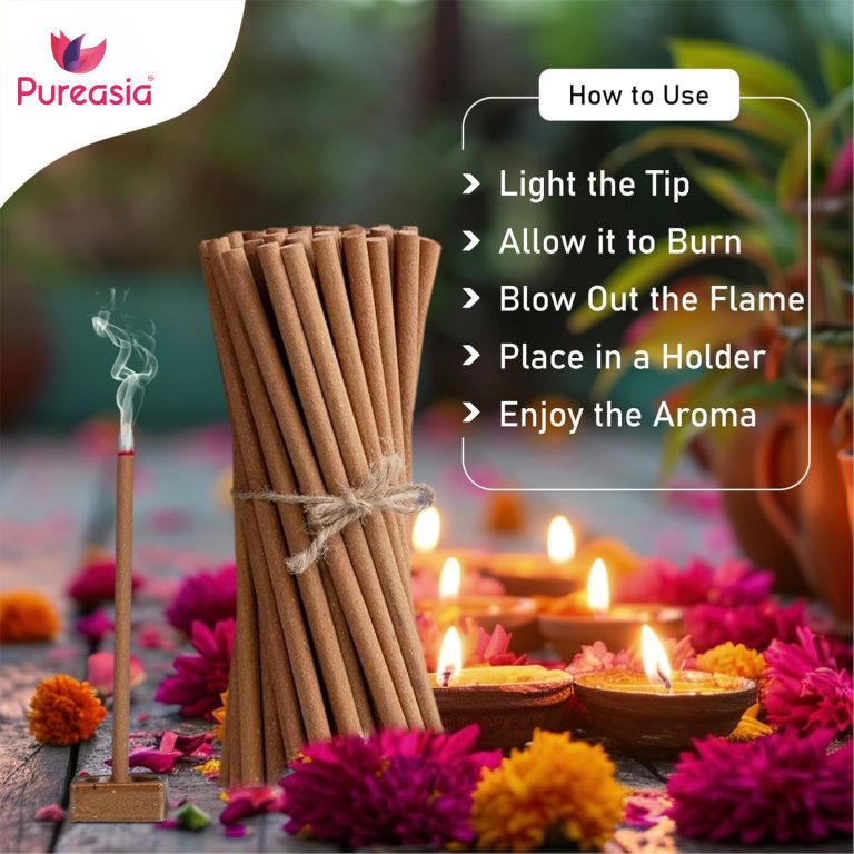 Dhoop Sticks Combo, Long-Lasting Fragrance, Energizing and Calming Aroma