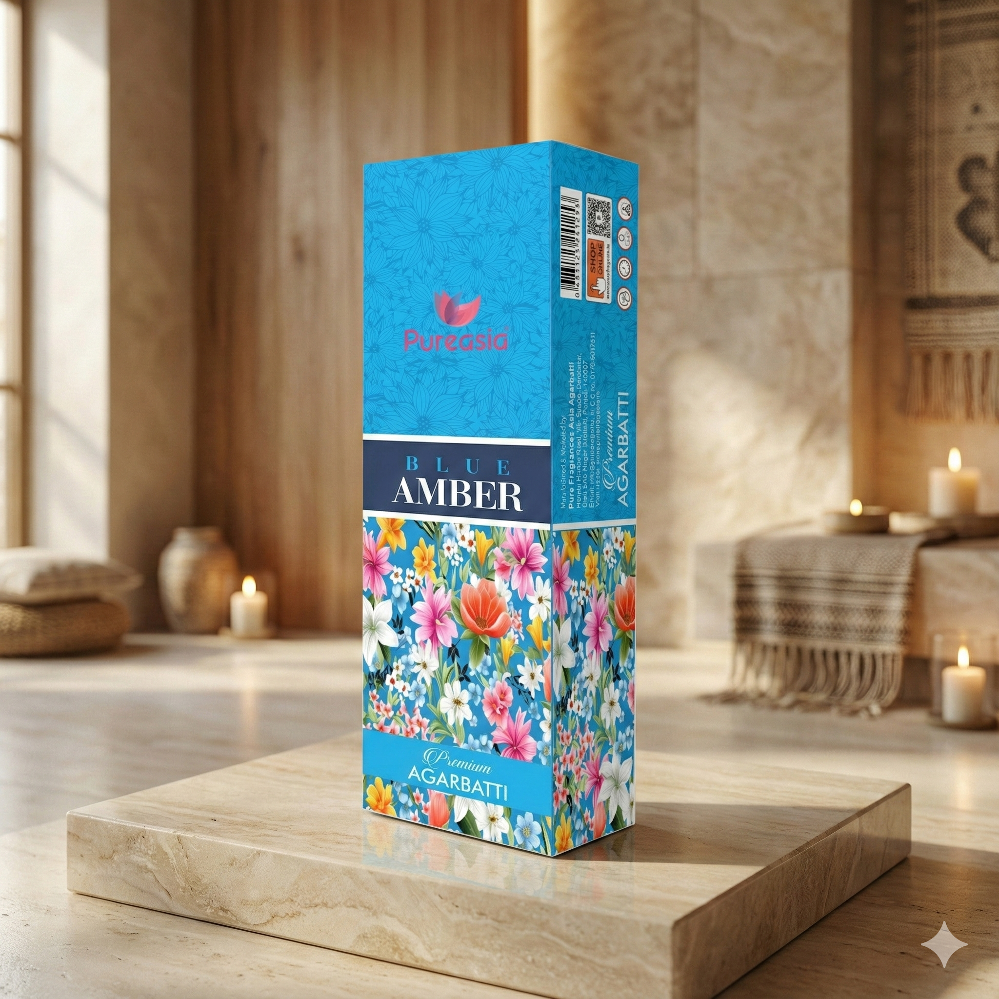 Blue Amber Incense Sticks 250g Box – Pure Asia Premium