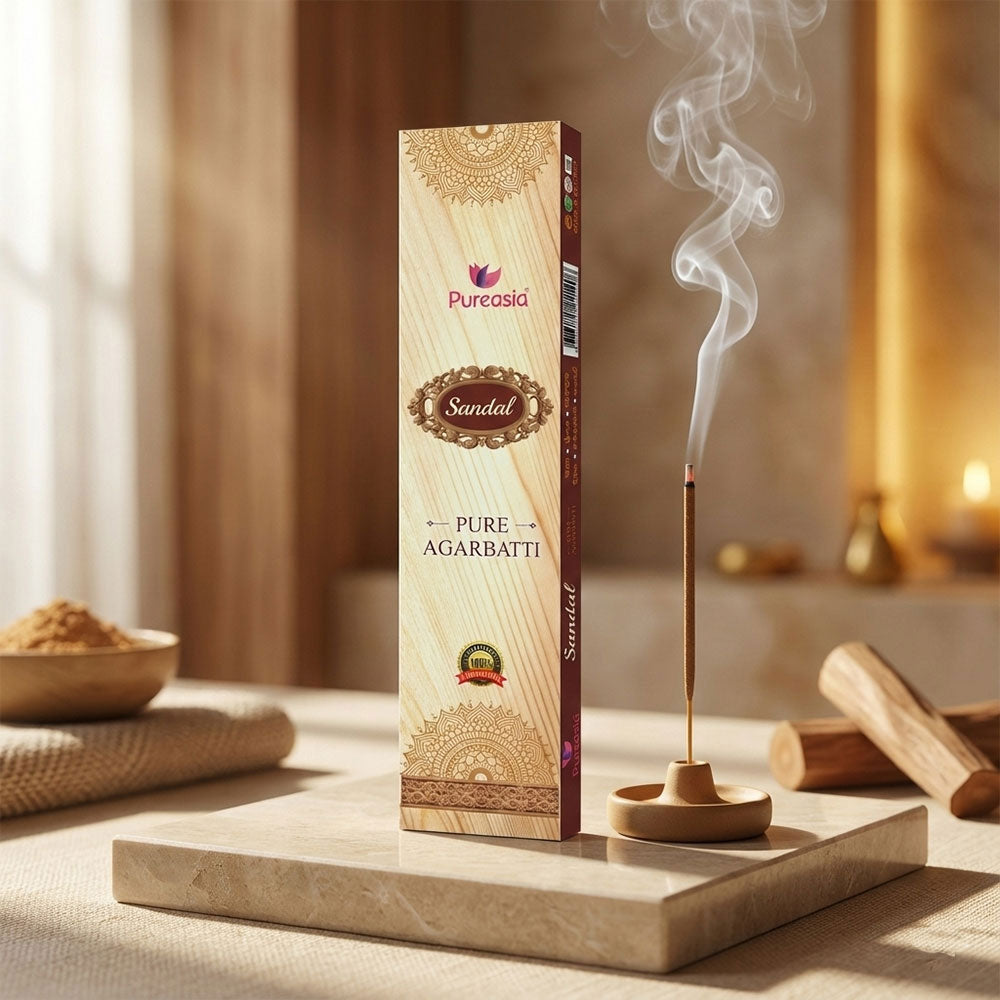 Sandal Incense Stick 15Gm – Premium Agarbatti by Pure Asia