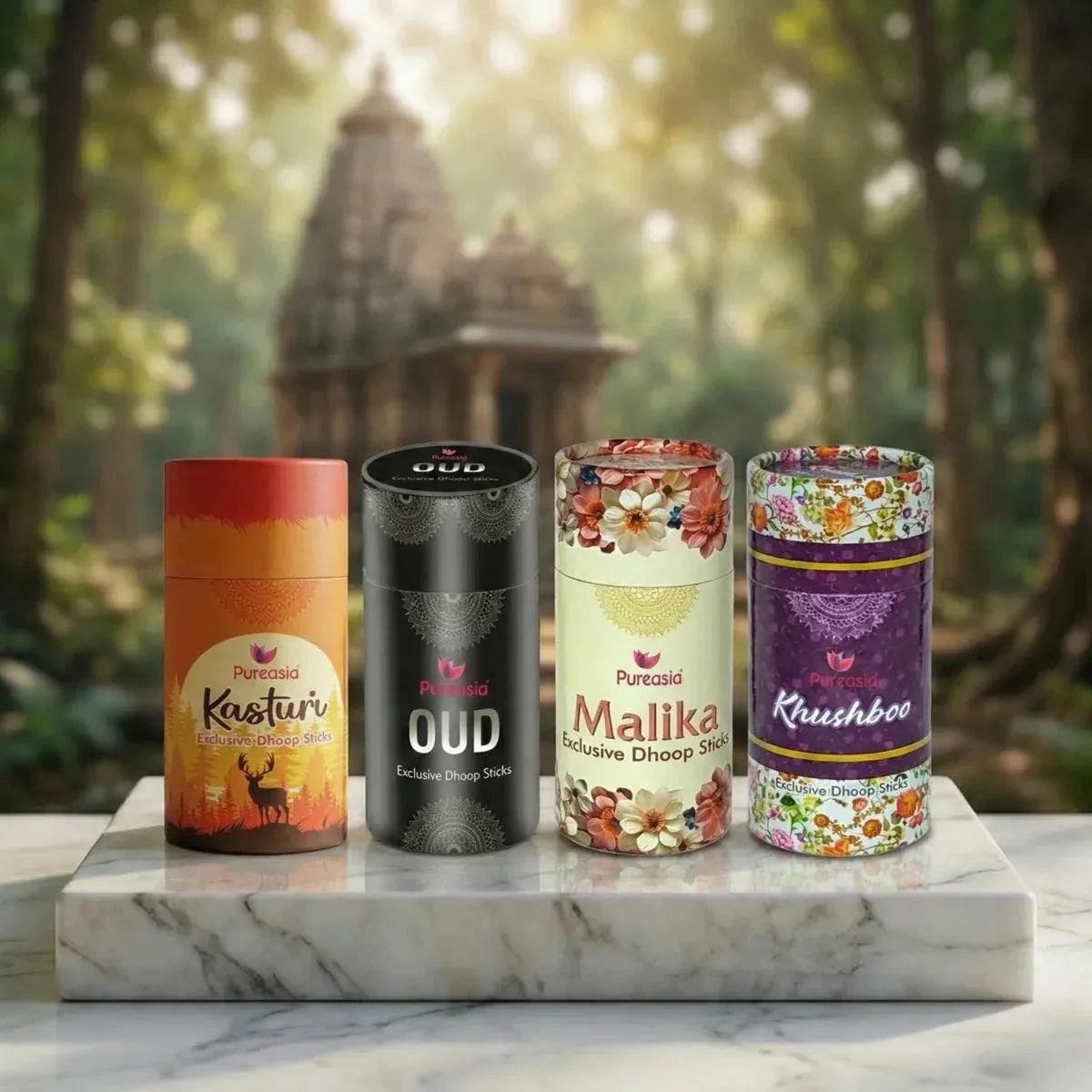 Dhoop Sticks Combo of 4 (MKOK) – Premium Fragrance Set | Pure Asia