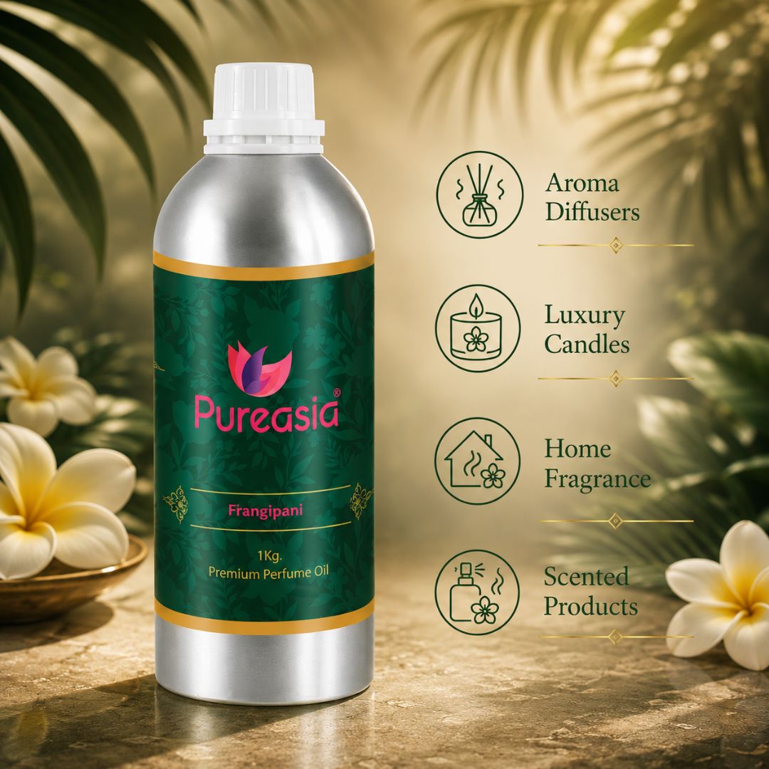 Frangipani Fragrance Oil 1Kg  Tropical Floral Aroma for Diffusers & Candles – Pureasia