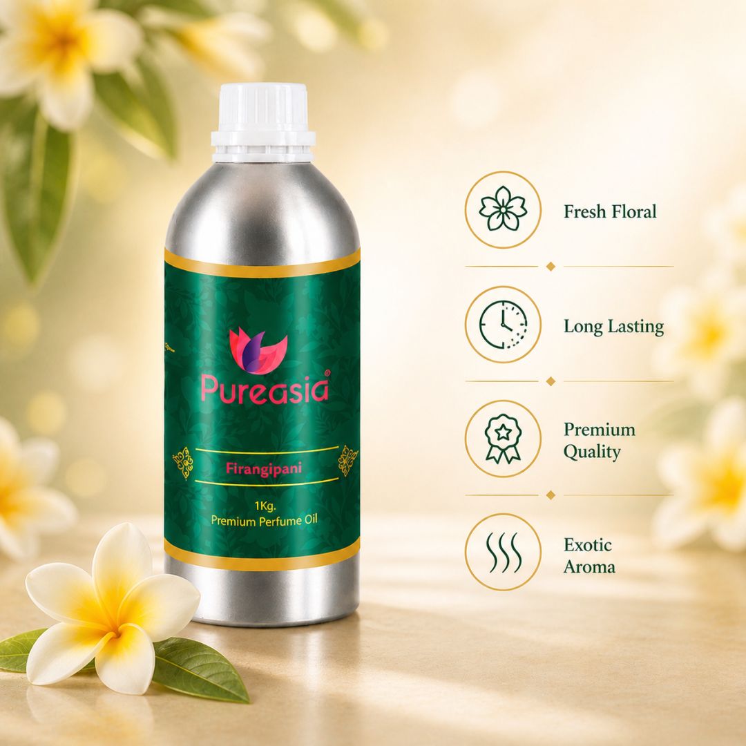 Frangipani Fragrance Oil 1Kg | Tropical Floral Aroma for Diffusers & Candles – Pureasia