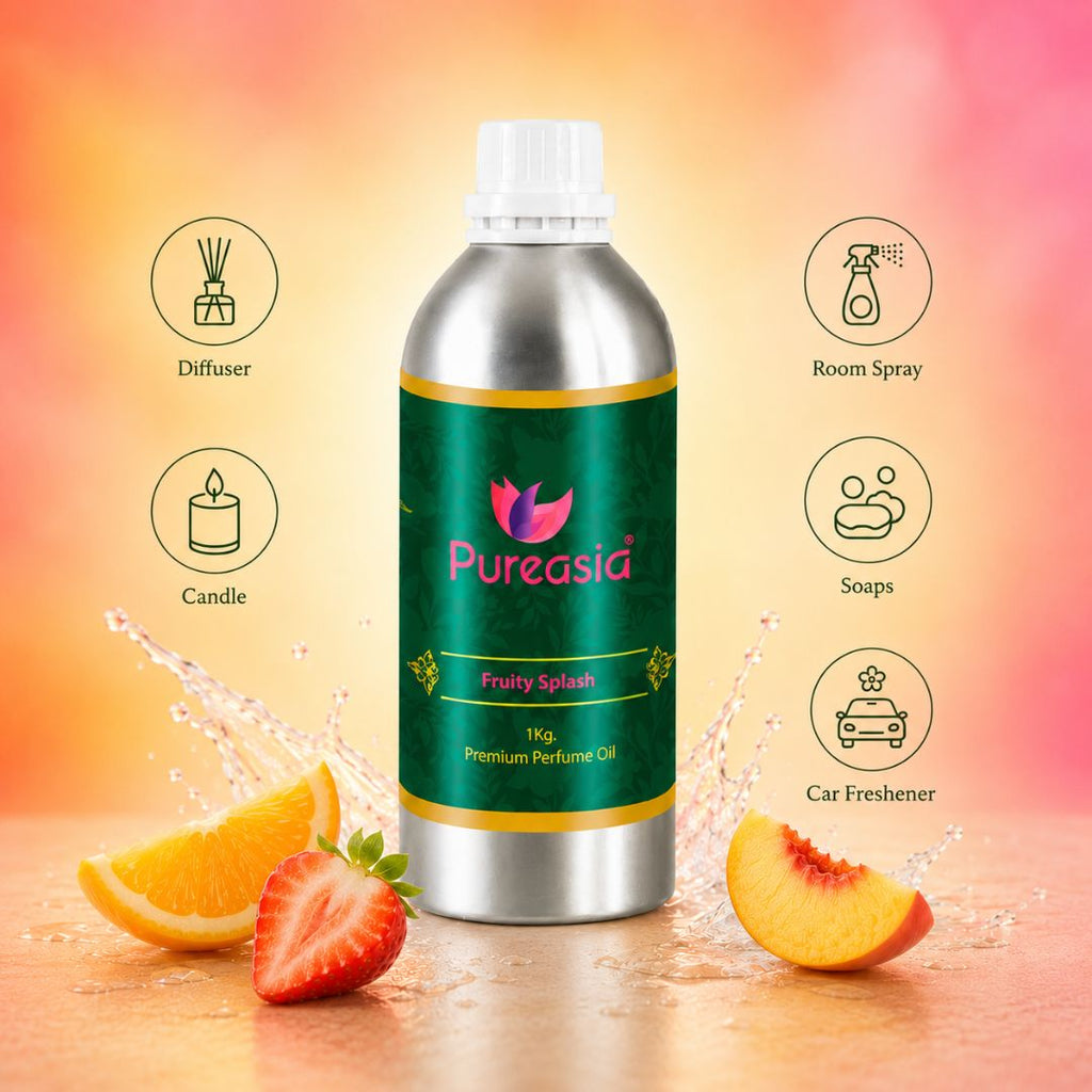 Fruity Splash Fragrance Oil 1Kg | Fresh Sweet Aroma for Diffusers & Premium Air Freshening – Pureasia