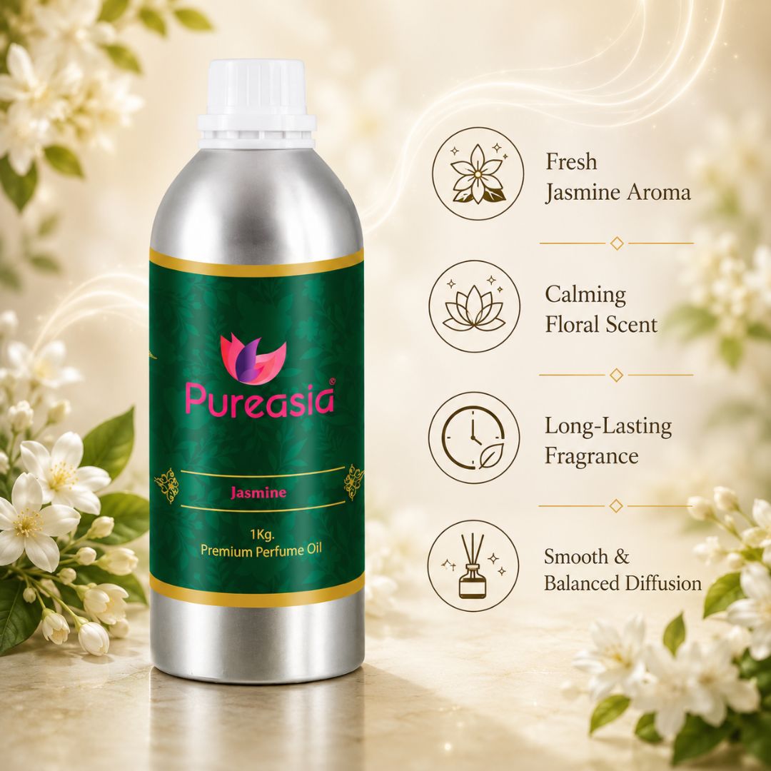 Jasmine Perfume Oil | Classic Floral Scent for Attar, & Relaxation – Pureasia