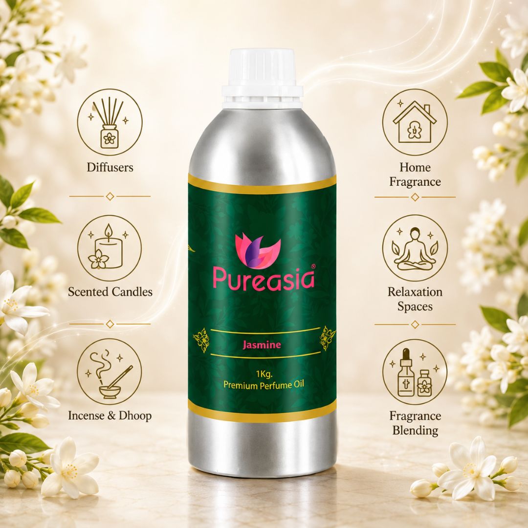 Jasmine Perfume Oil | Classic Floral Scent for Attar, & Relaxation – Pureasia