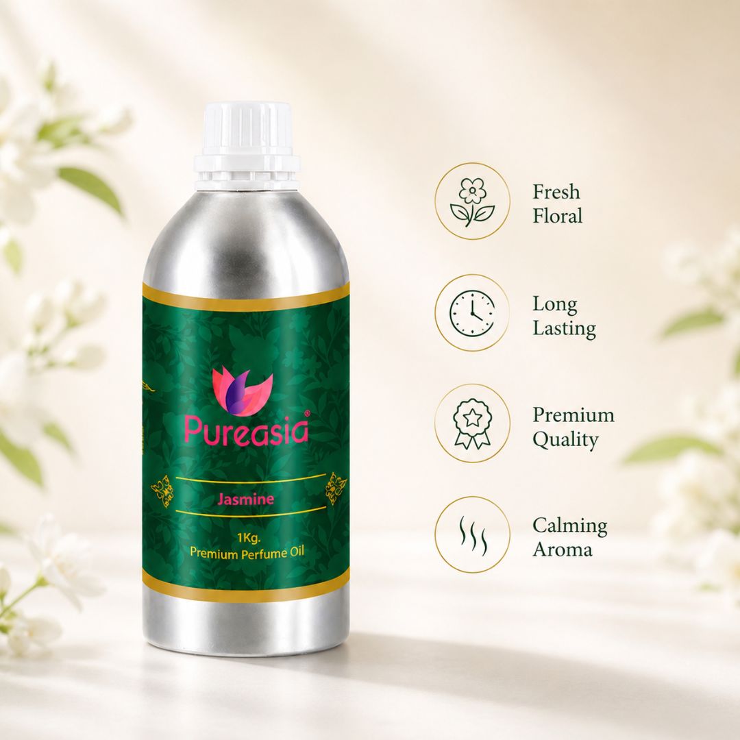 Jasmine Perfume Oil | Classic Floral Scent for Attar, & Relaxation – Pureasia
