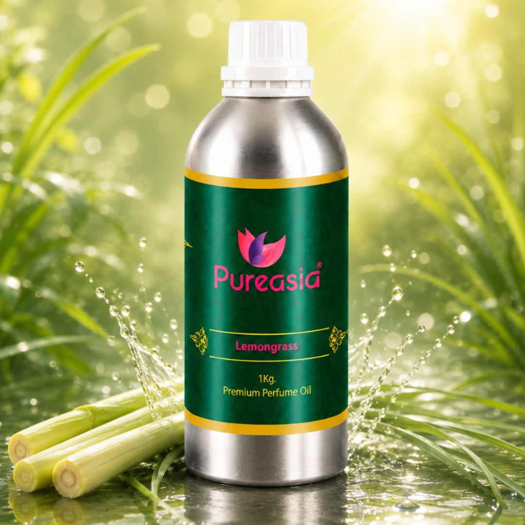 Lemongrass Fragrance Oil 1Kg | Fresh Herbal Citrus Aroma for Diffusers & Relaxing Spaces – Pureasia