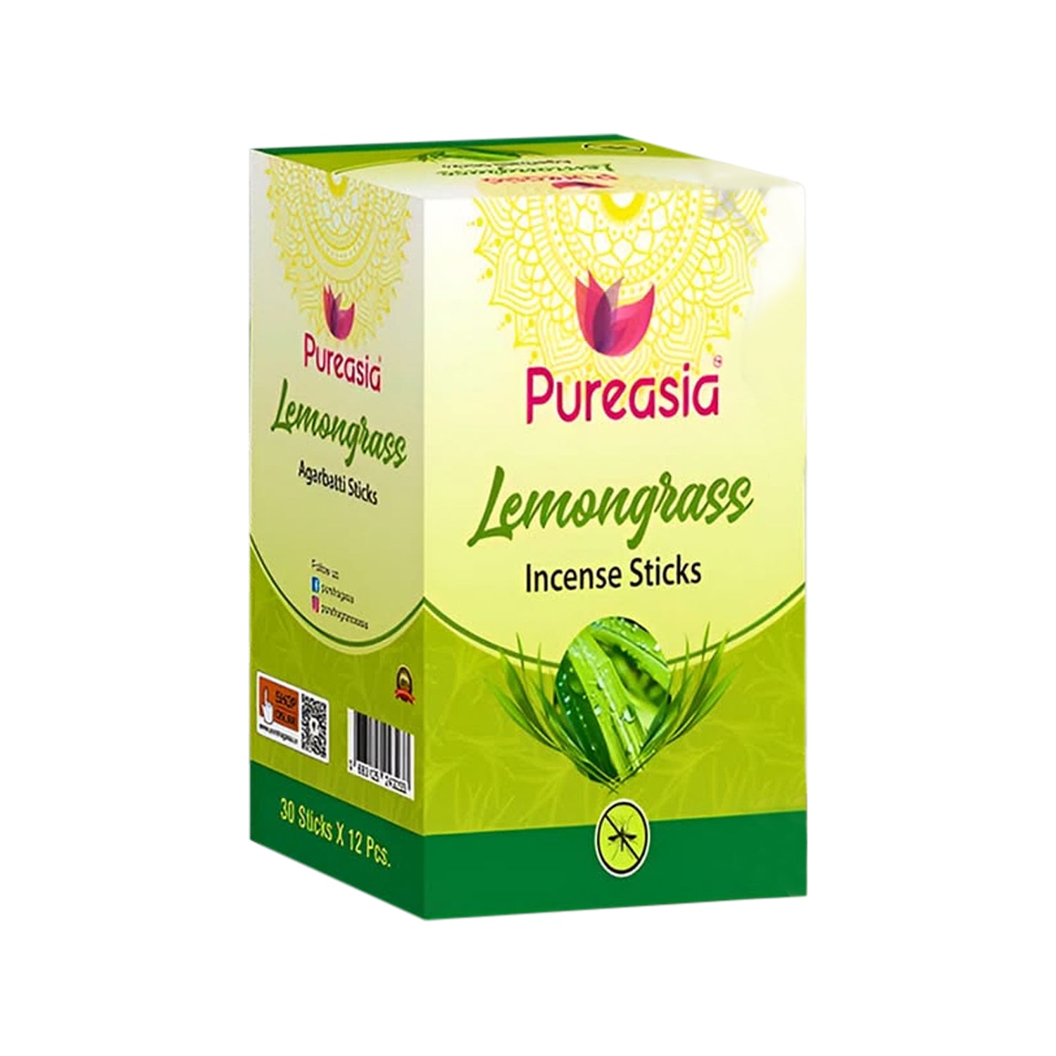 Lemongrass Mosquito Agarbatti – Pure Asia Fresh Incense Sticks