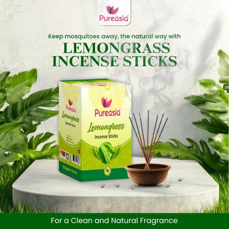 Lemongrass Mosquito Agarbatti – Pure Asia Fresh Incense Sticks