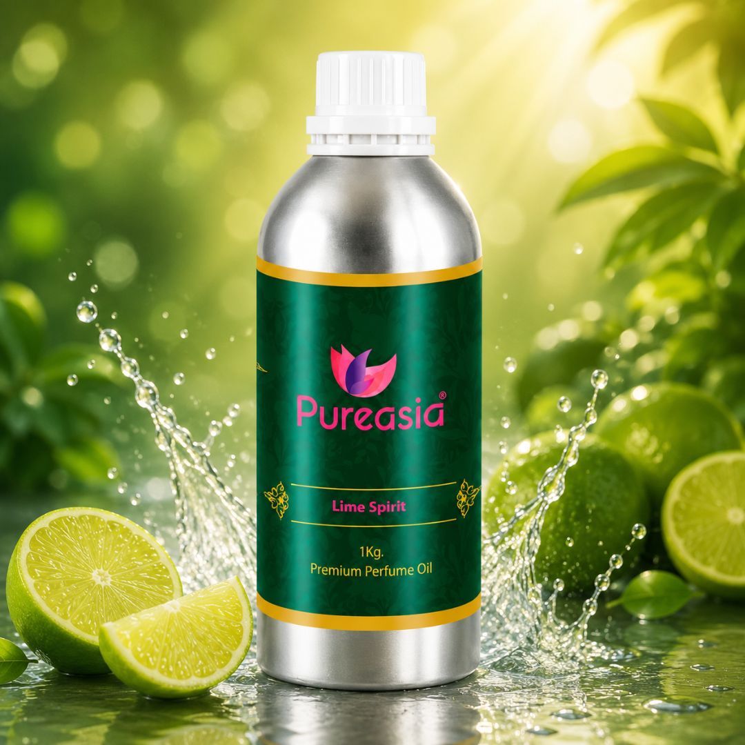 Lime Spirit Fragrance Oil 1Kg | Zesty Citrus Aroma for Diffusers & Refreshing Indoor Ambience – Pureasia