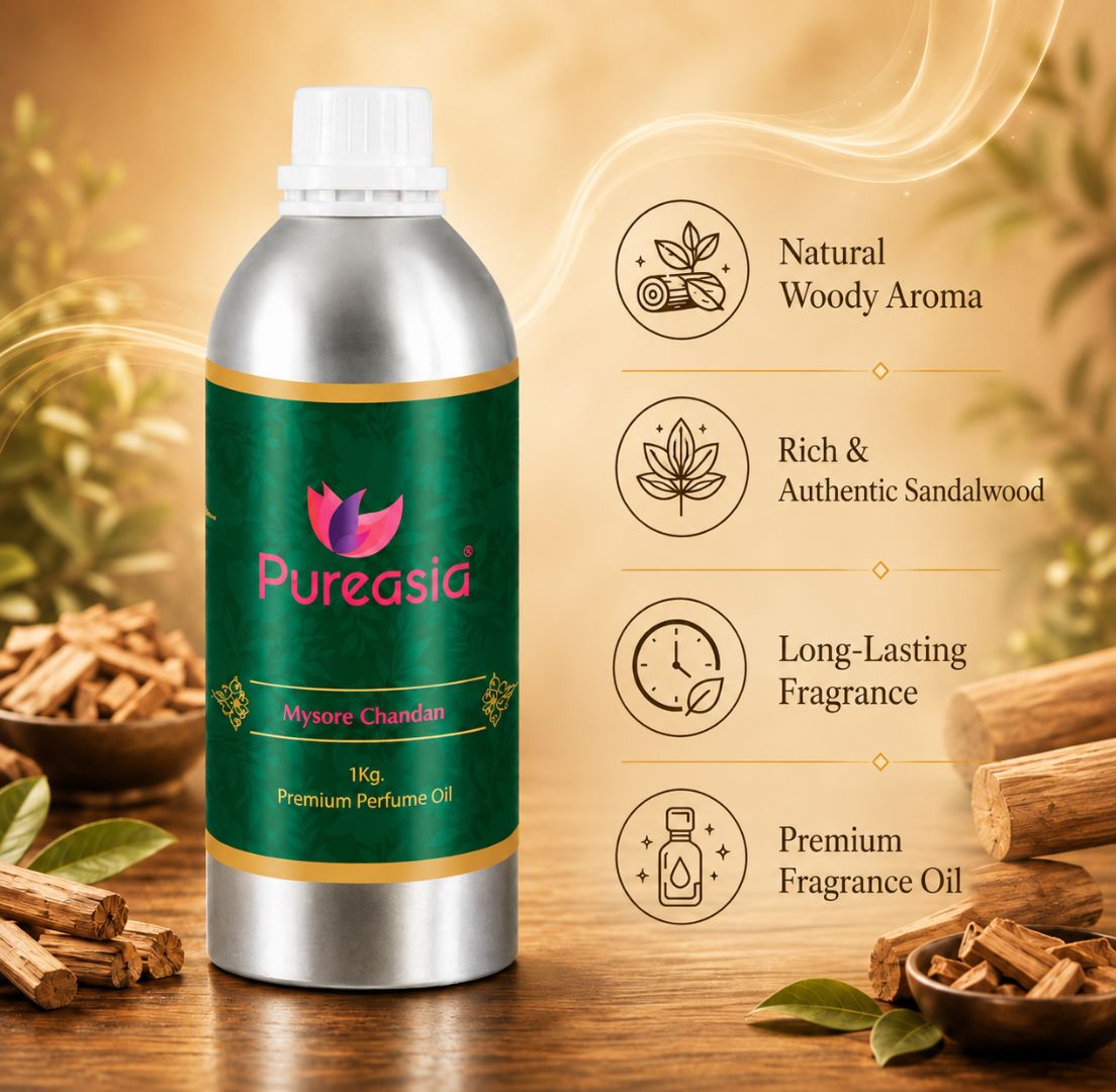 Mysore Chandan Perfume Oil  Premium Sandalwood Aroma Oil for Attar & Diffuser – Pureasia