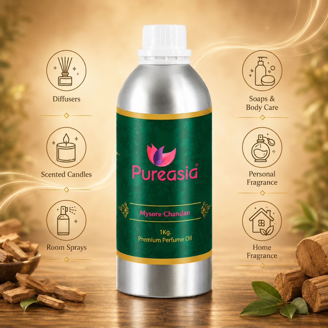 Mysore Chandan Perfume Oil  Premium Sandalwood Aroma Oil for Attar & Diffuser – Pureasia