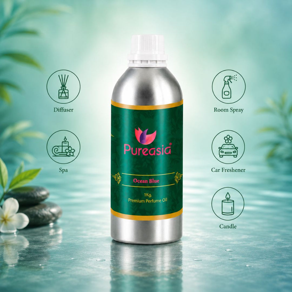Ocean Blue Fragrance Oil 1Kg | Fresh Aquatic Aroma for Diffusers & Premium Space Freshening – Pureasia