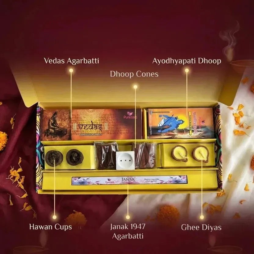 Parampara Fragrance Gift Pack | Incense & Dhoop Combo Set