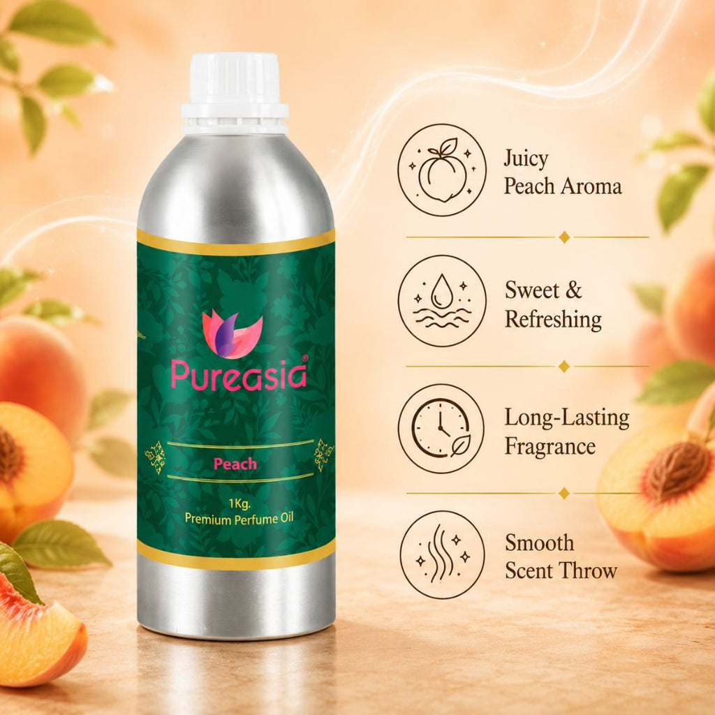 Peach Perfume Oil  Fresh Fruity Scent for Candles, Soap & Home Fragrance – Pureasia
