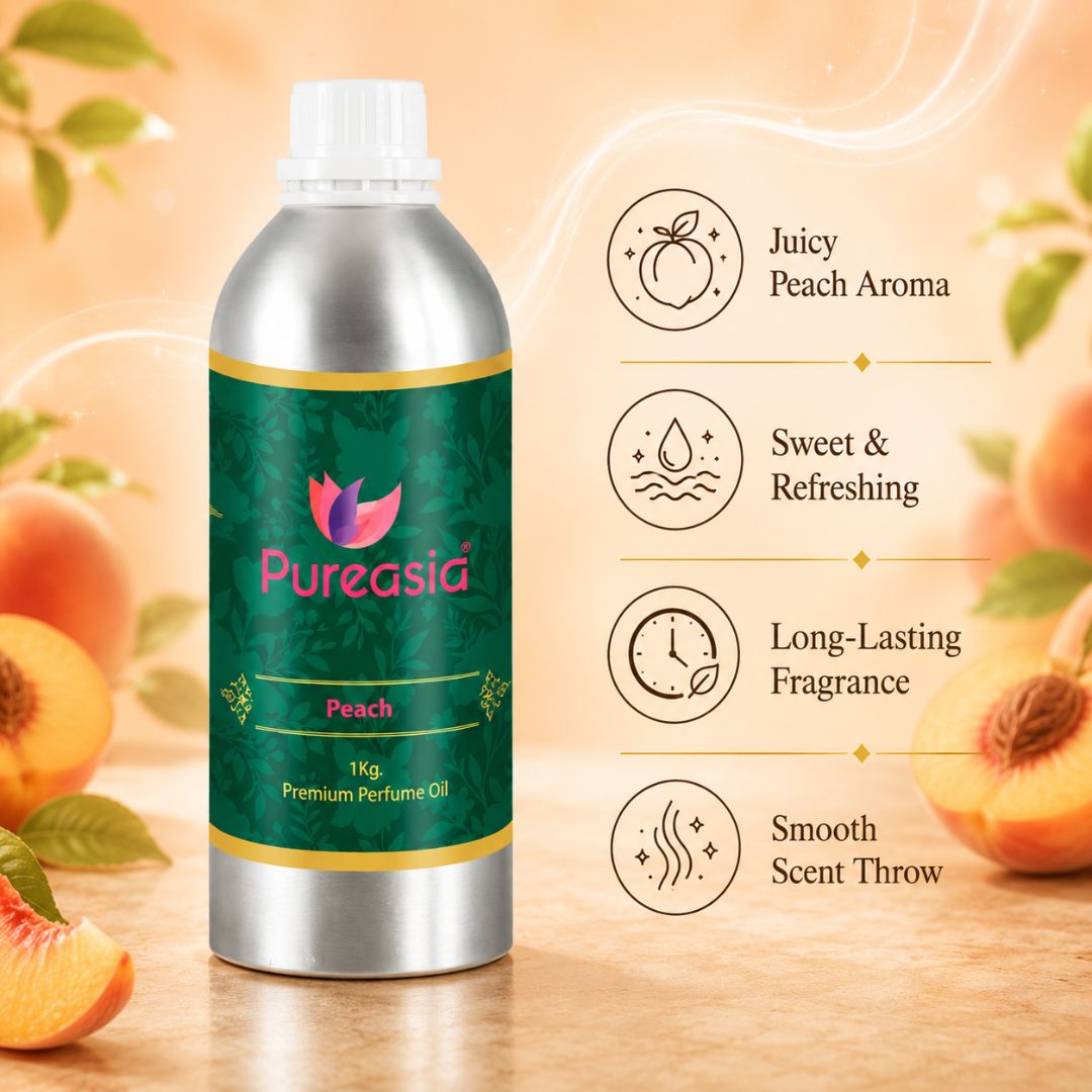 Peach Perfume Oil  Fresh Fruity Scent for Candles, Soap & Home Fragrance – Pureasia