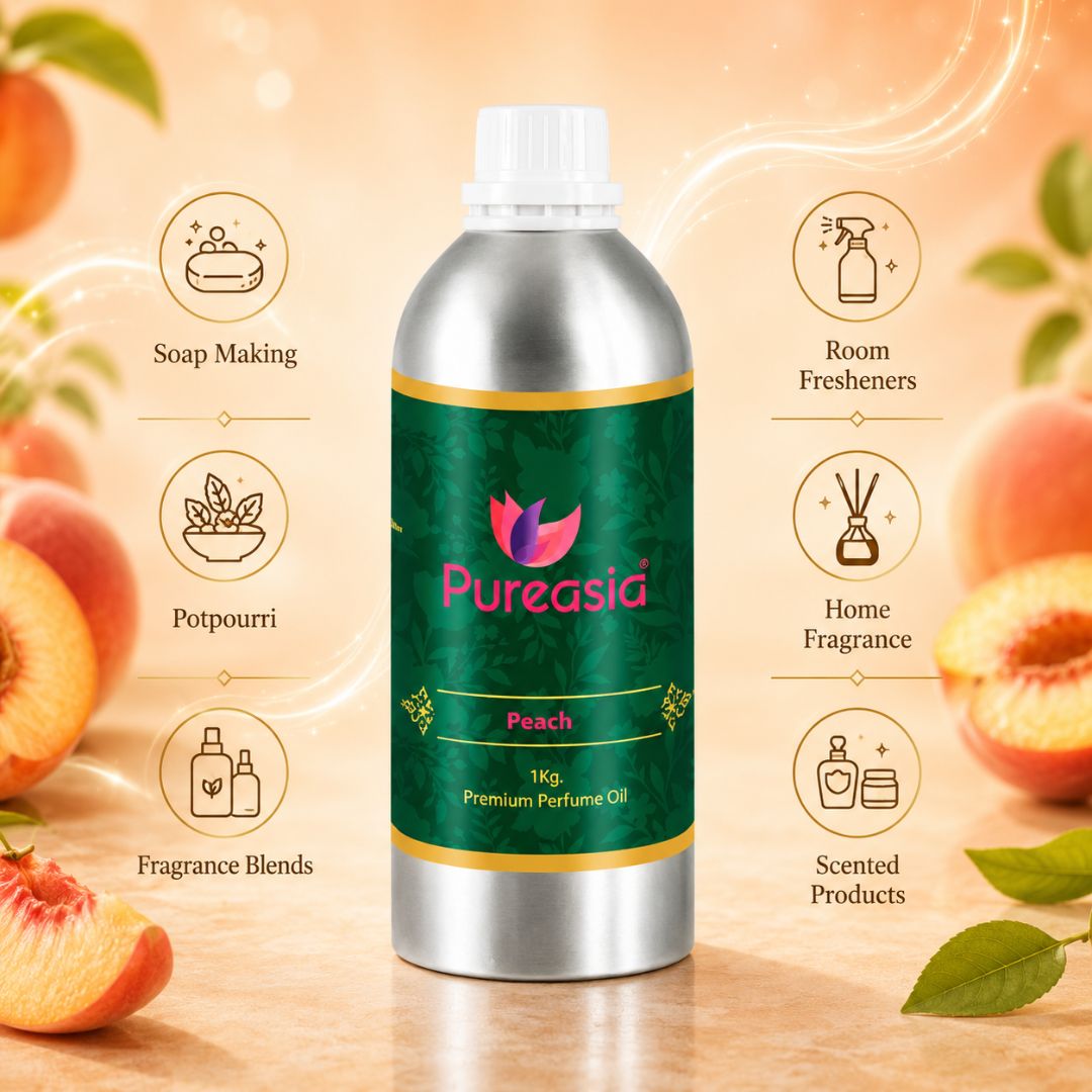 Peach Perfume Oil  Fresh Fruity Scent for Candles, Soap & Home Fragrance – Pureasia
