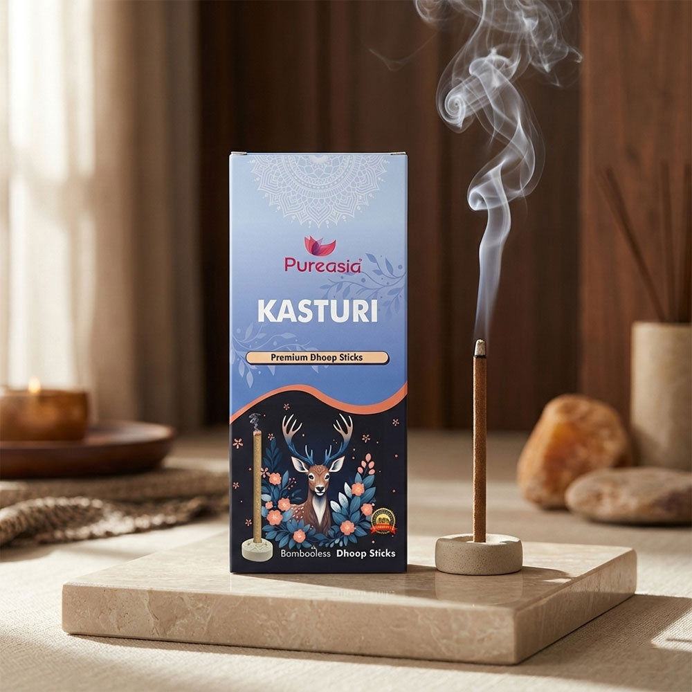 Pure Asia Kasturi Dry Dhoop (9 Sticks) – Premium Dhoop