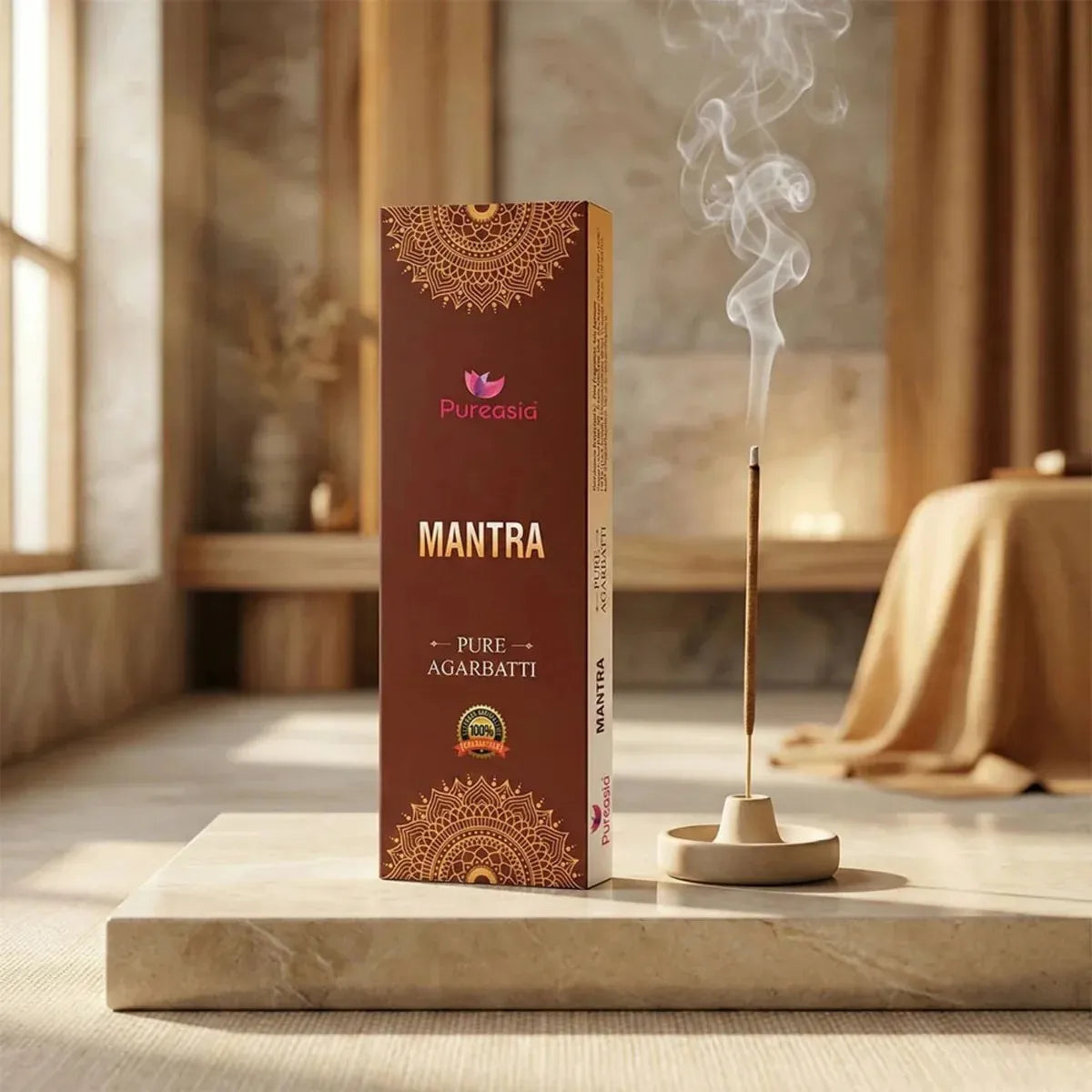 Pure Asia Mantra Incense Stick 100GM – Premium Agarbatti