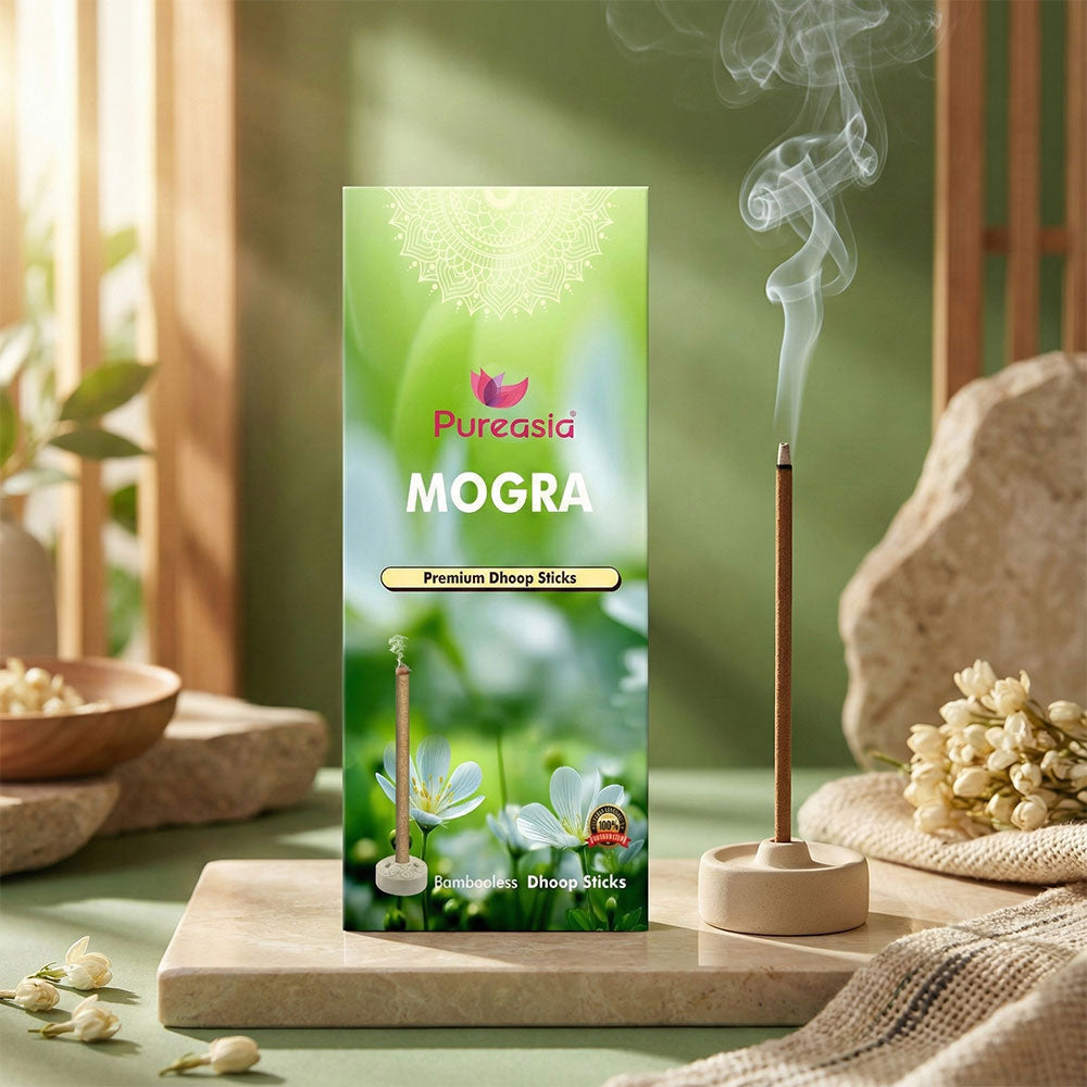 Pure Asia Mogra Dry Dhoop (9 Sticks) – Premium Dhoop