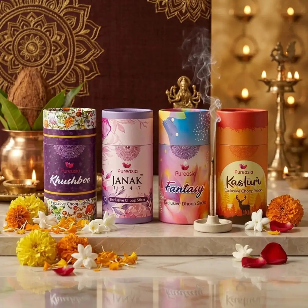 Pure Asia Multi Fragrance Dhoop Sticks Set of 4
