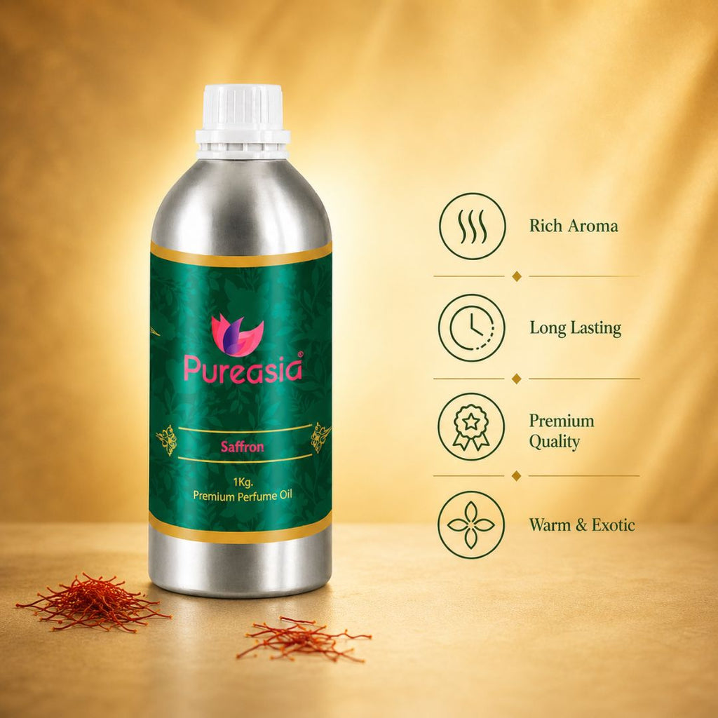 Saffron Fragrance Oil 1Kg | Rich Warm Aroma for Diffusers & Premium Spaces – Pureasia