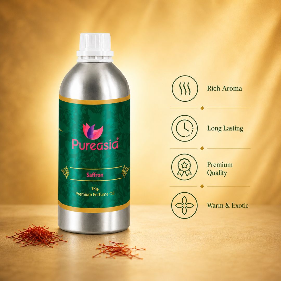 Saffron Fragrance Oil 1Kg | Rich Warm Aroma for Diffusers & Premium Spaces – Pureasia