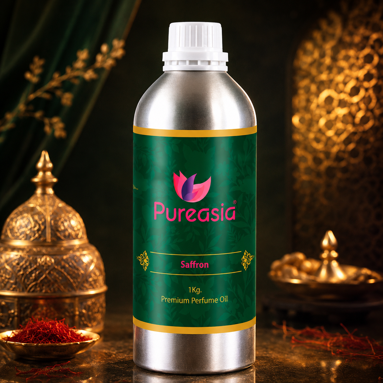 Saffron Fragrance Oil 1Kg  Rich Warm Aroma for Diffusers & Premium Spaces – Pureasia