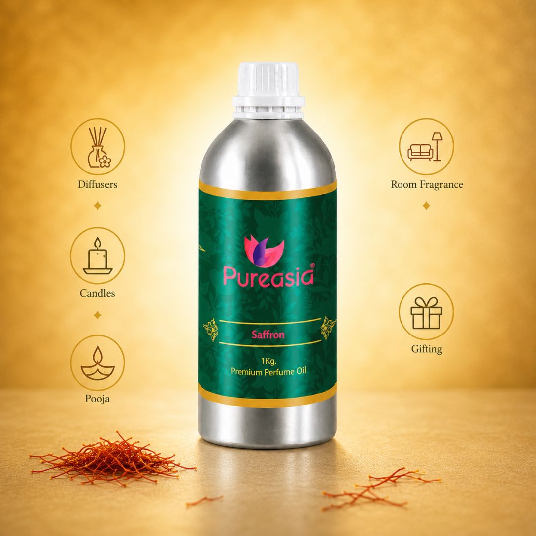 Saffron Fragrance Oil 1Kg | Rich Warm Aroma for Diffusers & Premium Spaces – Pureasia