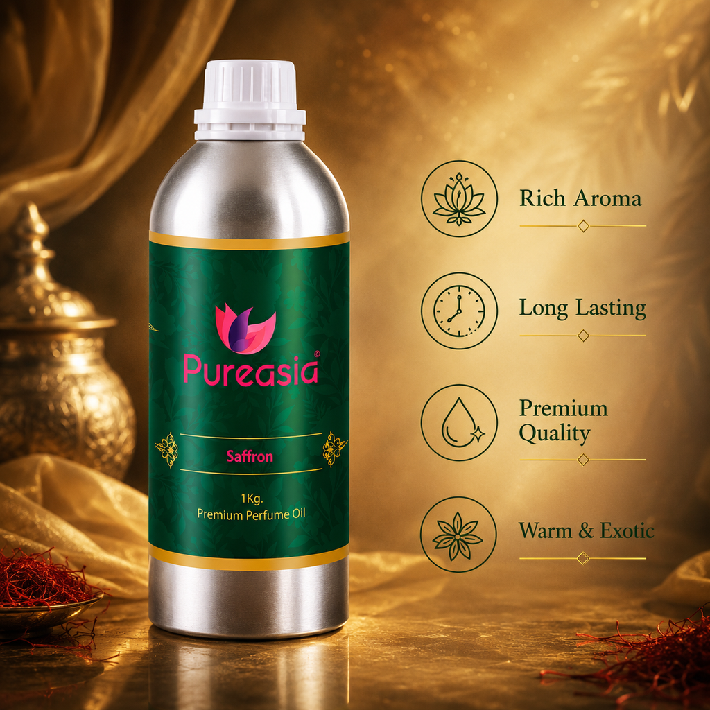 Saffron Fragrance Oil 1Kg  Rich Warm Aroma for Diffusers & Premium Spaces – Pureasia