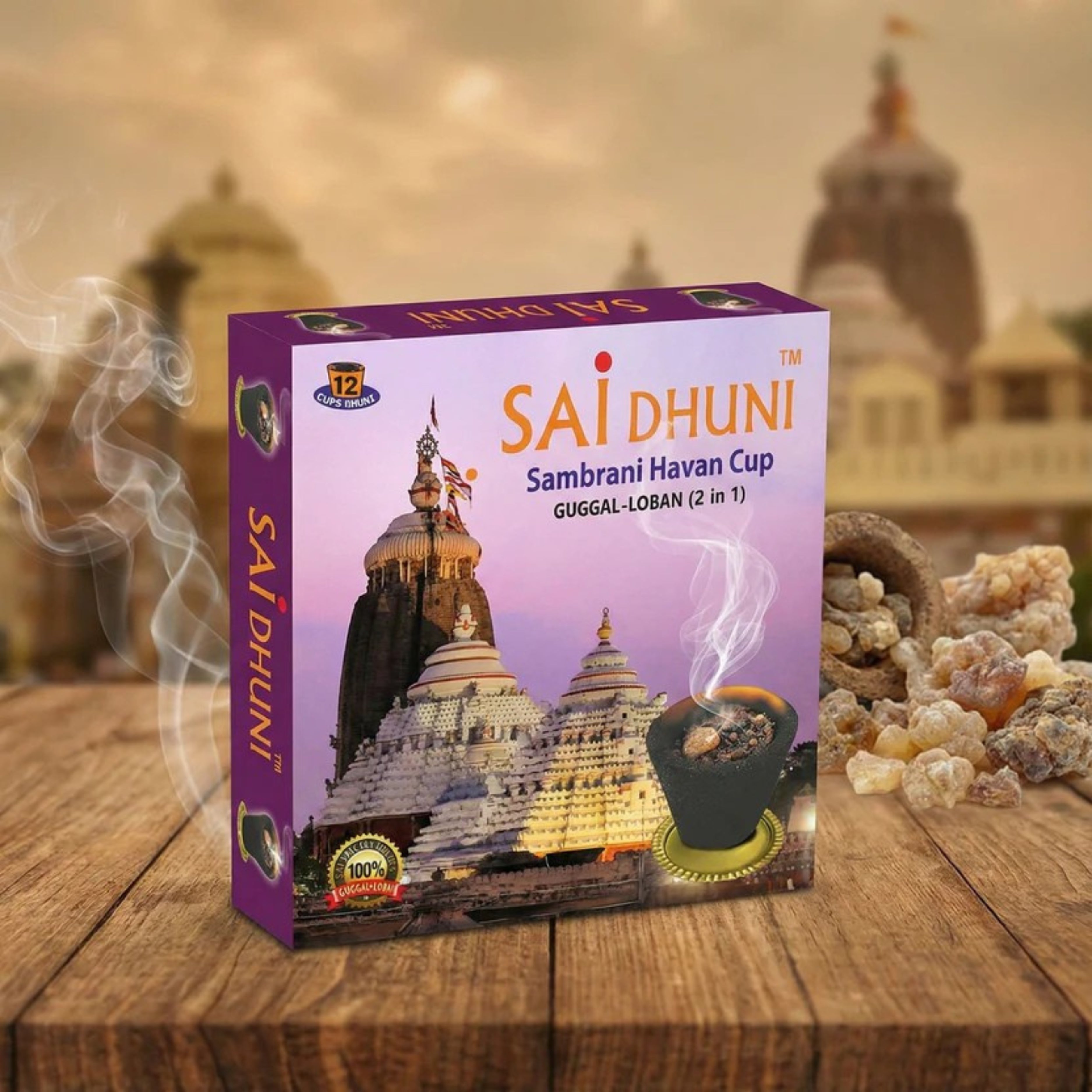 Sambrani Cup Combo – Pure Asia Guggal & Loban Cups