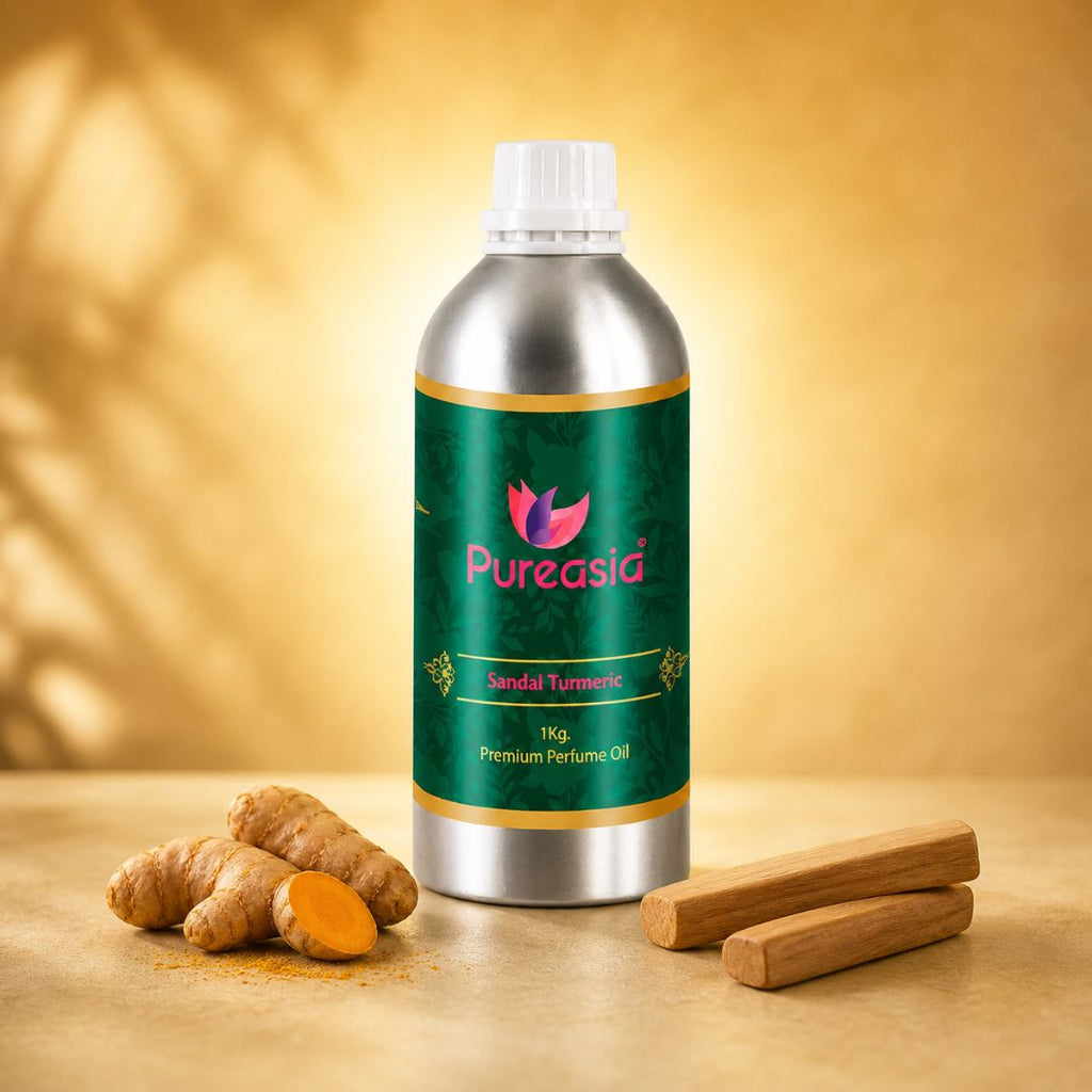 Sandal Turmeric Fragrance Oil 1Kg | Warm Woody Aroma for Diffusers & Premium Ambience – Pureasia