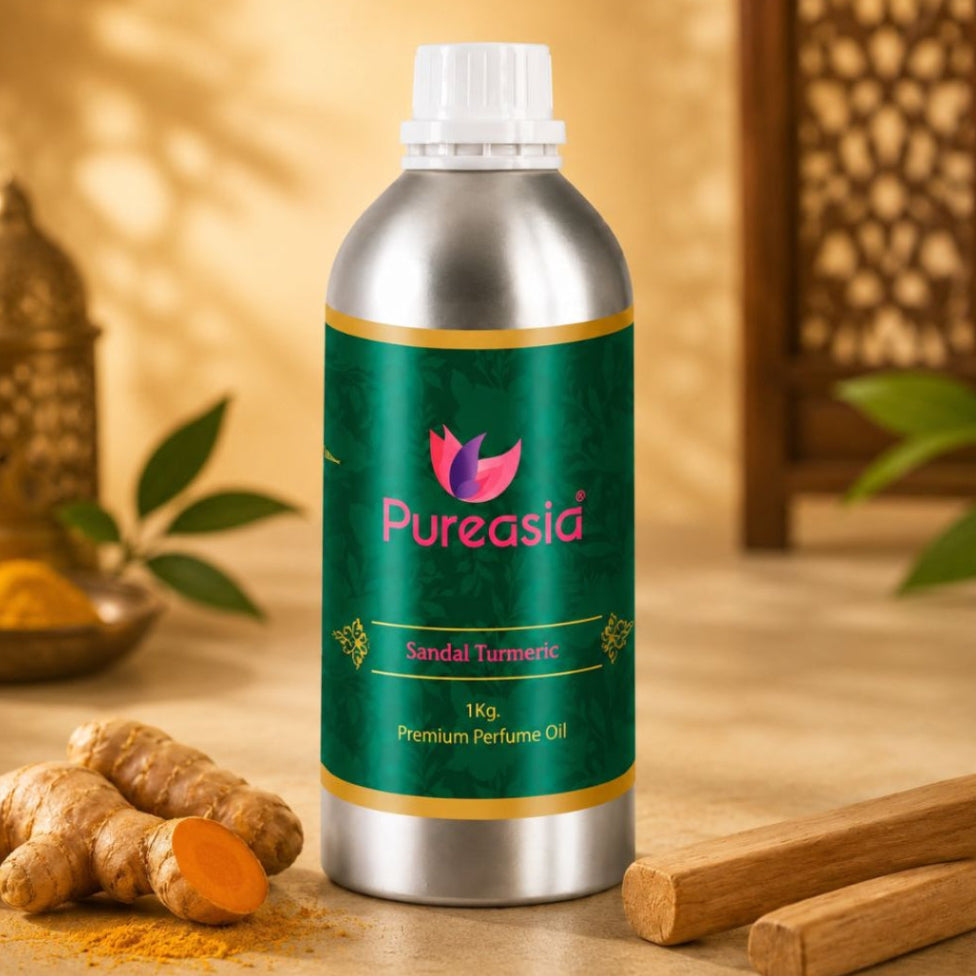 Sandal Turmeric Fragrance Oil 1Kg  Warm Woody Aroma for Diffusers & Premium Ambience – Pureasia