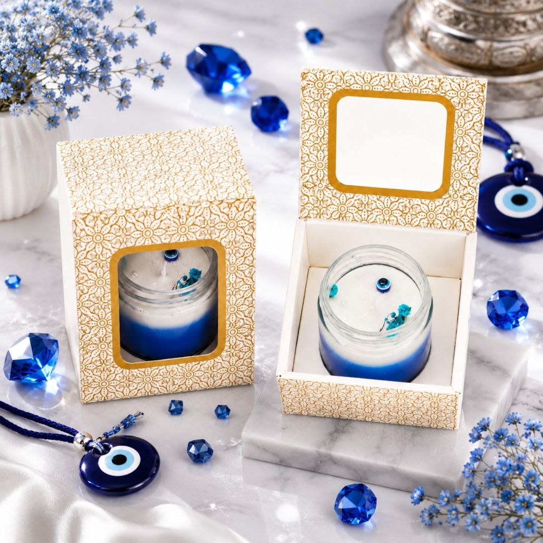 Sensual Amber Evil Eye Candle  Luxury Gift Candle  Pureasia