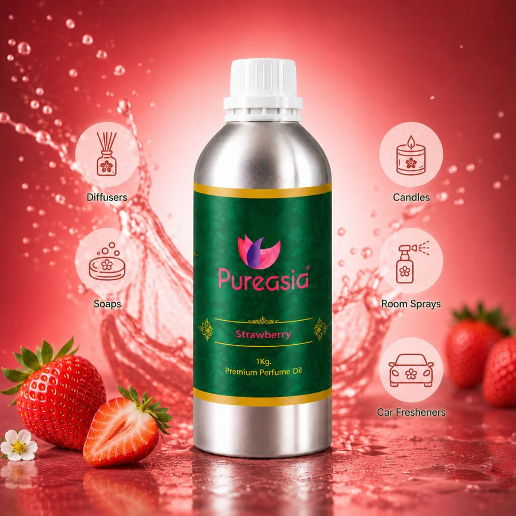 Strawberry Perfume Oil | Sweet Fruity Fragrance for Candles & Aroma Use – Pureasia