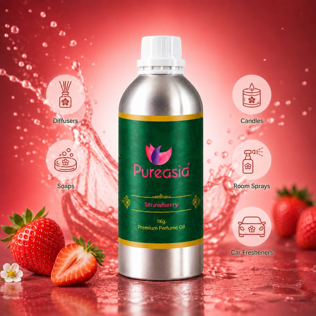 Strawberry Perfume Oil | Sweet Fruity Fragrance for Candles & Aroma Use – Pureasia