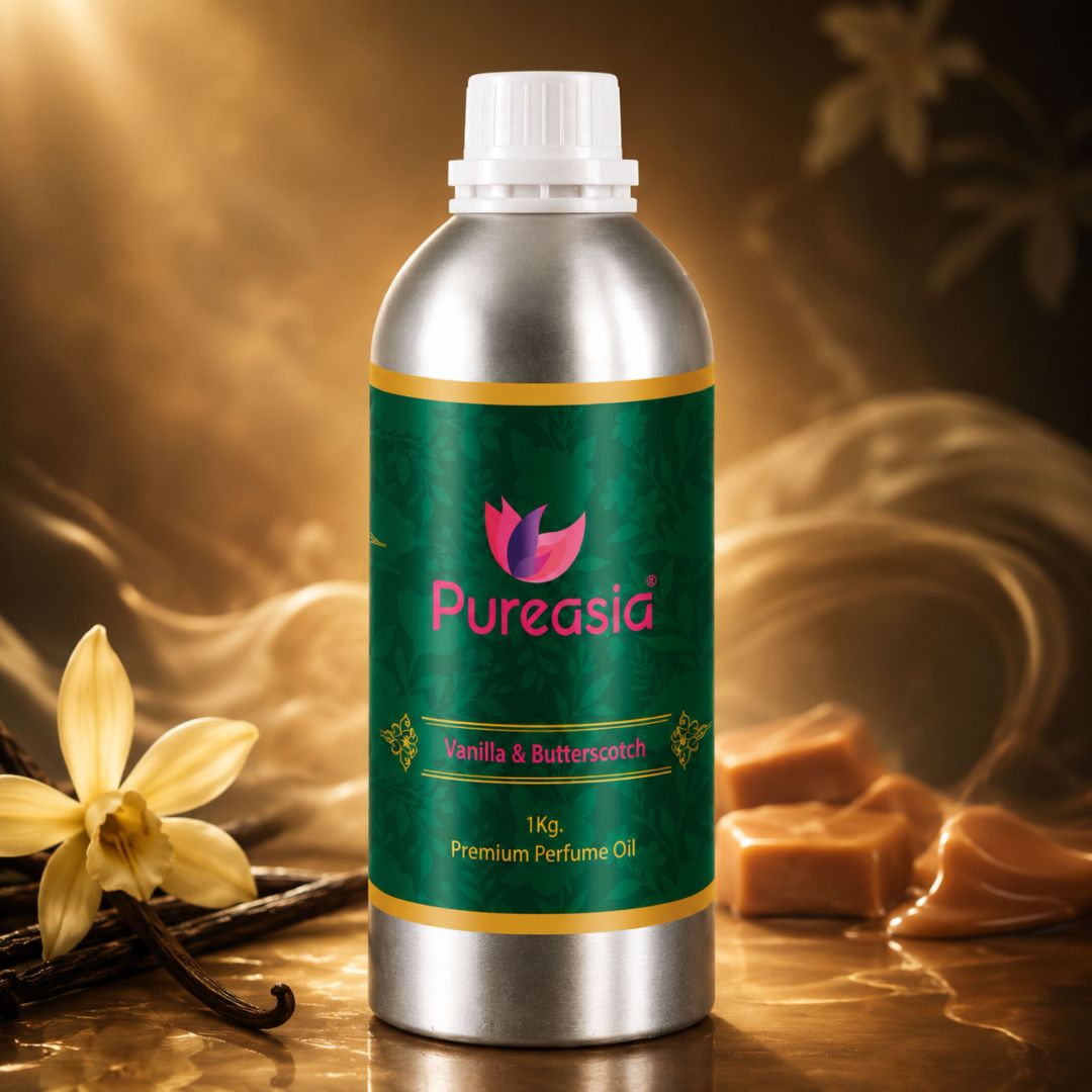 Vanilla & Butterscotch Fragrance Oil 1Kg | Sweet Dessert Aroma for Diffusers & Cozy Spaces – Pureasia