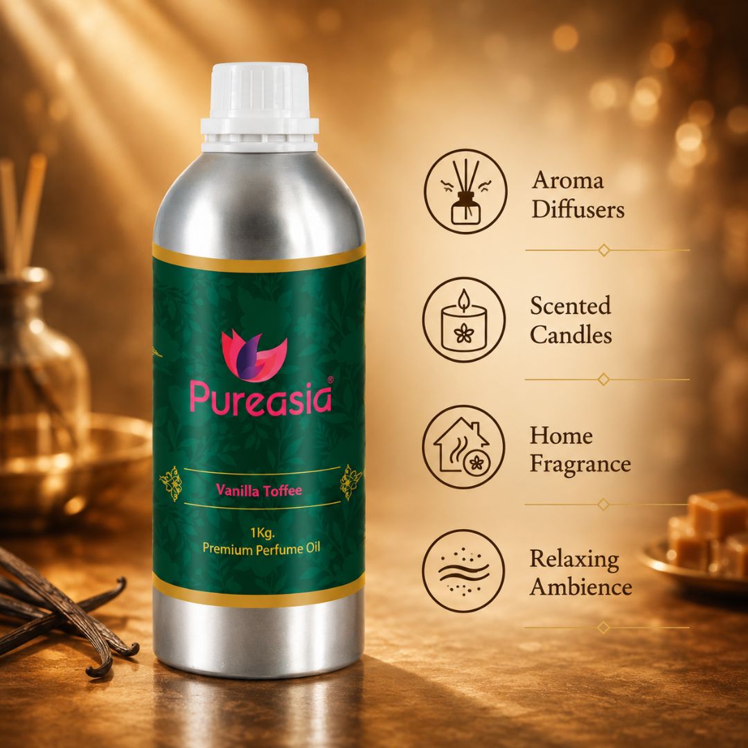 Vanilla Toffee Fragrance Oil  | Sweet Dessert Aroma for Candles & Diffusers – Pureasia