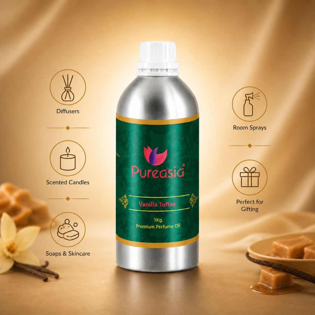 Vanilla Toffee Fragrance Oil  | Sweet Dessert Aroma for Candles & Diffusers – Pureasia