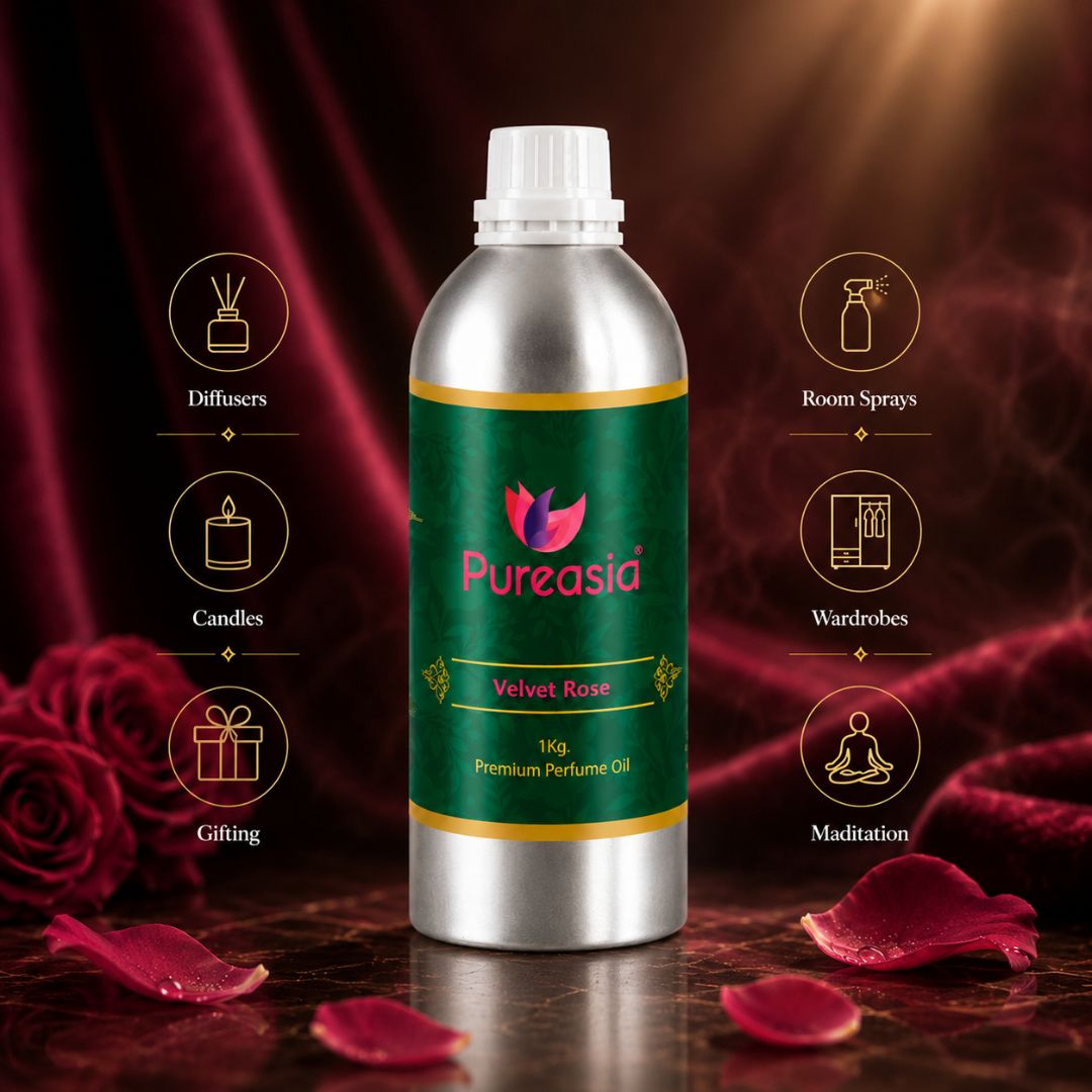Velvet Rose Perfume Oil | Rich Floral Fragrance for Candle Making & Home Use – Pureasia