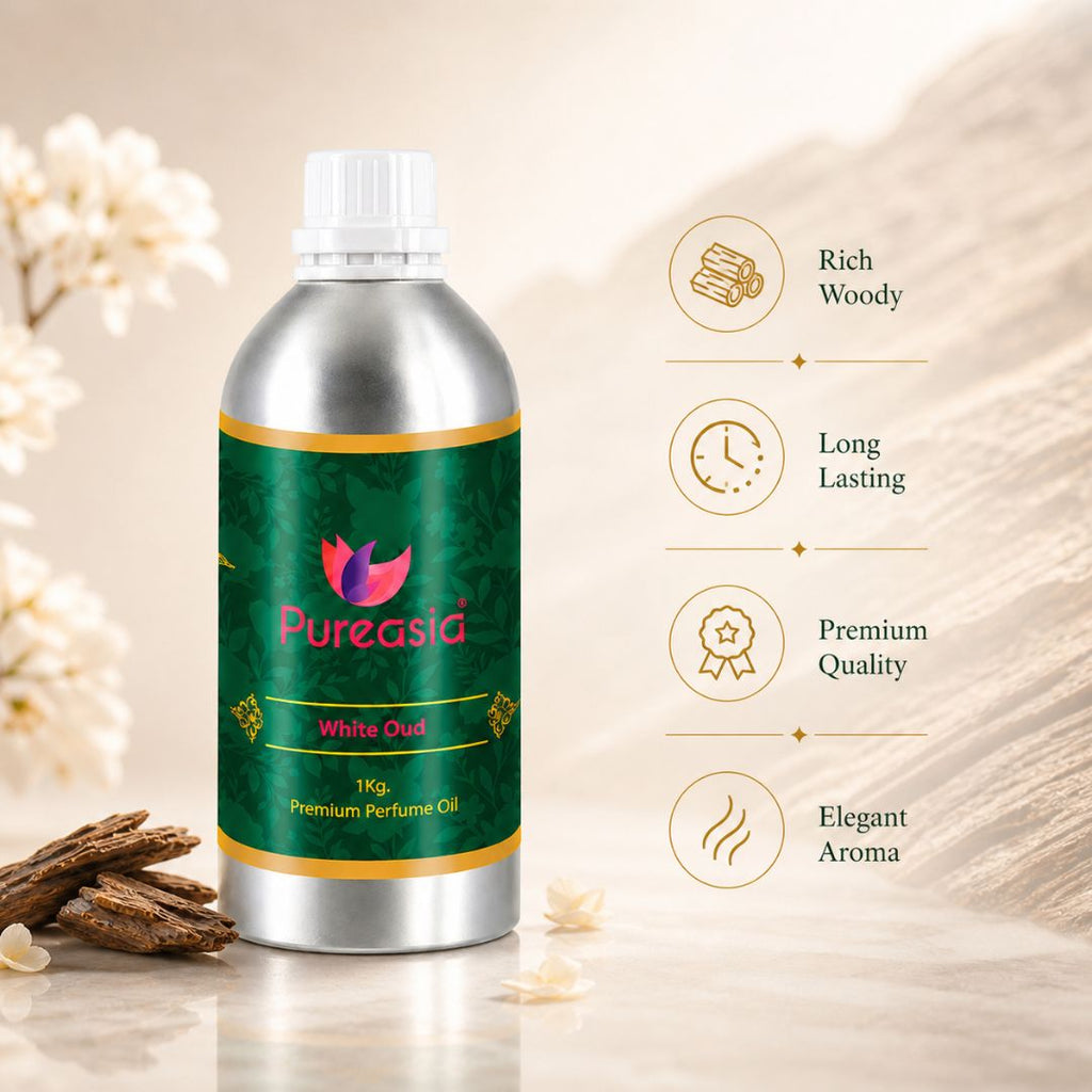 White Oud Perfume Oil | Premium Oud Fragrance for Attar & Home Aroma – Pureasia