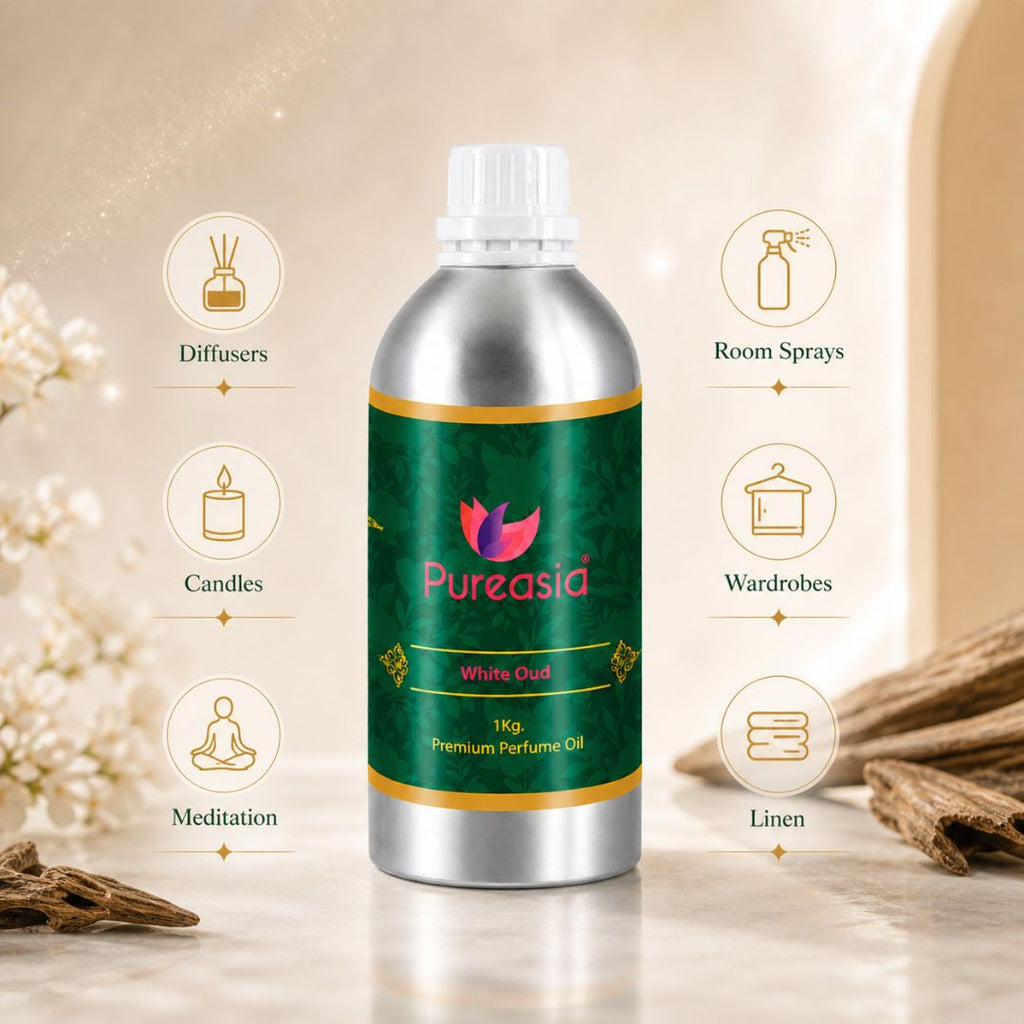 White Oud Perfume Oil | Premium Oud Fragrance for Attar & Home Aroma – Pureasia